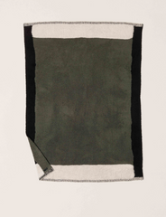 54" Khaki Green CozyChic Color Block Throw from Barefoot Dreams