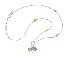 Crystal Honeypearl Bee Charm Necklace from Waxing Poetic