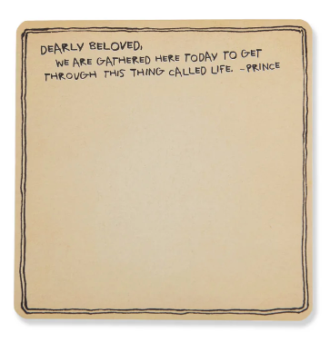 Dearly Beloved Small Notepad - Prince