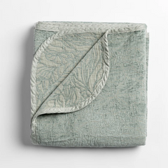 Georgia Throw Blanket in Eucalyptus from Bella Notte Linens