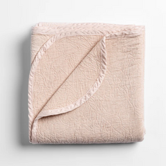 Georgia Throw Blanket in Pearl from Bella Notte Linens