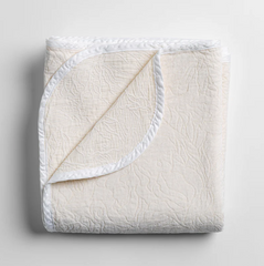 Georgia Throw Blanket in Winter White from Bella Notte Linens