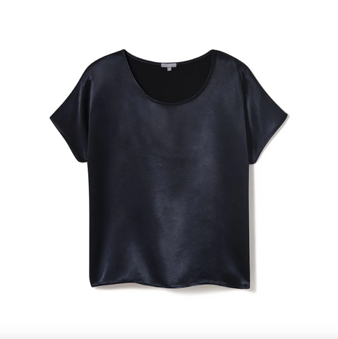 Roxy Satin Tee - Navy