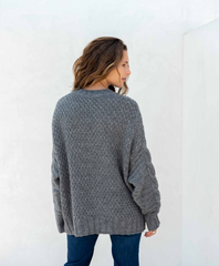 Topanga Cable Sweater in Anchor form Mersea.