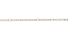 Twisted Link with Brass Rings Chain by Waxing Poetic.