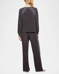 Malibu Collection Brushed Fleece Mix Pant