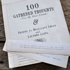 100 Gathered Thoughts (For My Beautiful Child) Notepad