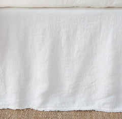 Austin King Bed Skirt in Winter White from Bella Notte Linens