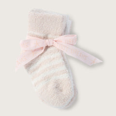 CozyChic Lite Infant Sock Set in Pink from Barefoot Dreams