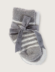 CozyChic Lite Infant Sock Set in Pewter from Barefoot Dreams