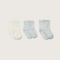 CozyChic Lite Infant Sock Set in Blue from Barefoot Dreams