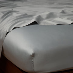 Bria Fitted Sheet in Mineral from Bella Notte Linens