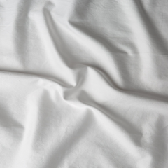 Bria Queen Flat Sheet in Winter White from Bella Notte Linens