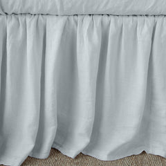 King Linen Bed Skirt in Cloud from Bella Notte Linens