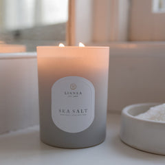 Sea Salt 2-Wick Candle from Linnea.