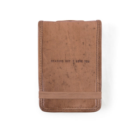 Mini Leather Journal - Reasons Why I Love You