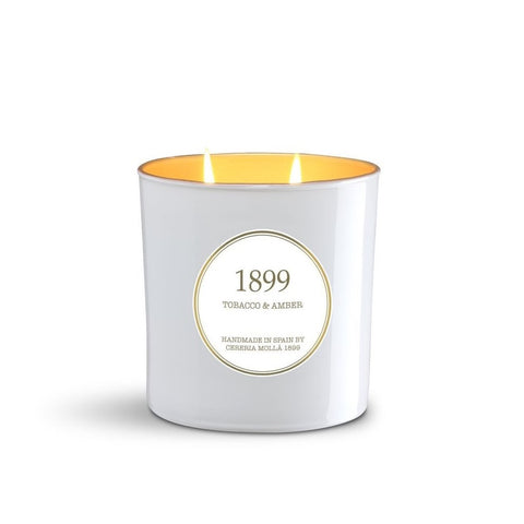 Tobacco & Amber White & Gold 21 oz Candle